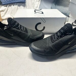 Nike Air Max 270 Triple Black Men's Sneakers (Used)